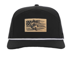 Black American Fish Tradesman Waterproof Hat