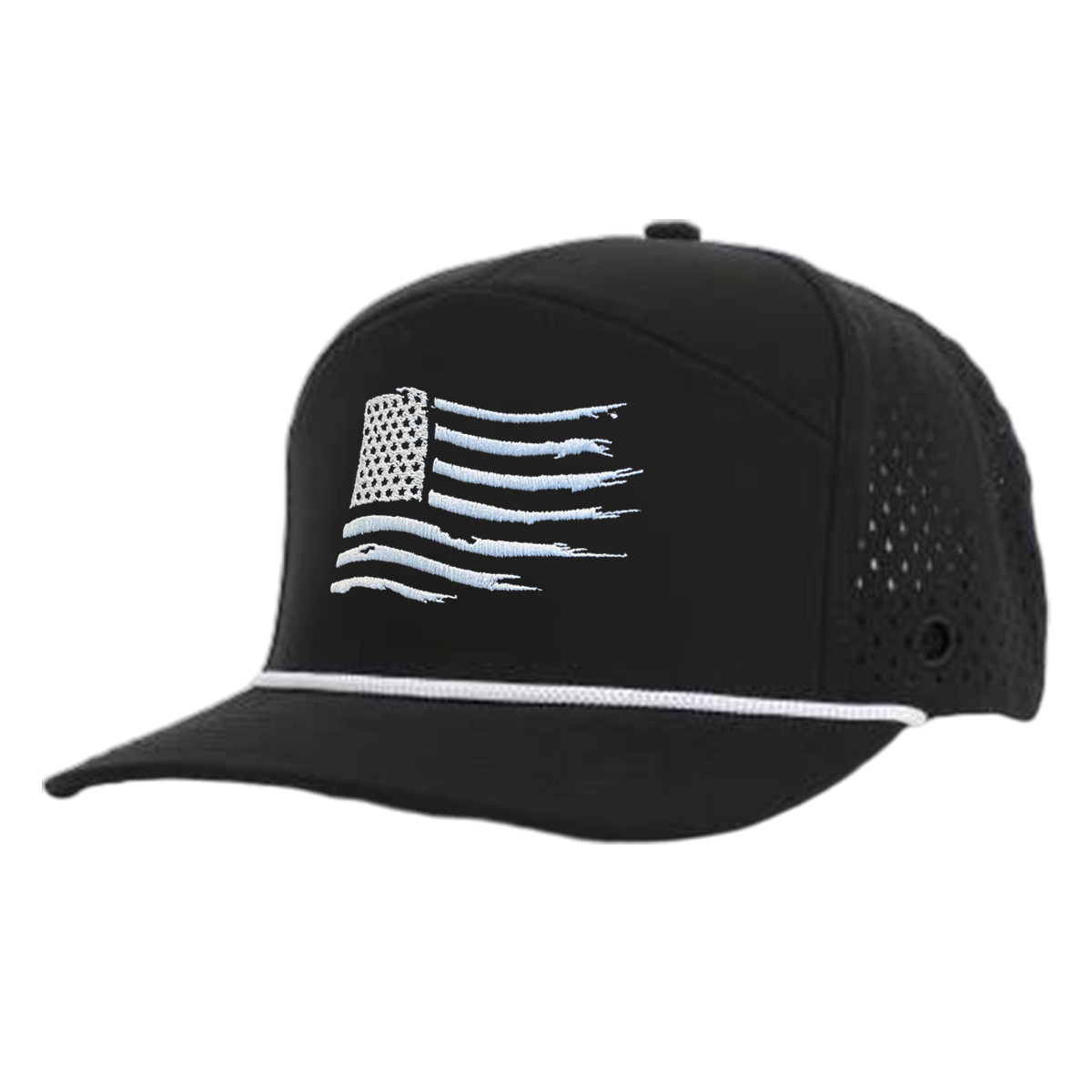 Black &amp; White American Tradesman Waterproof Hat