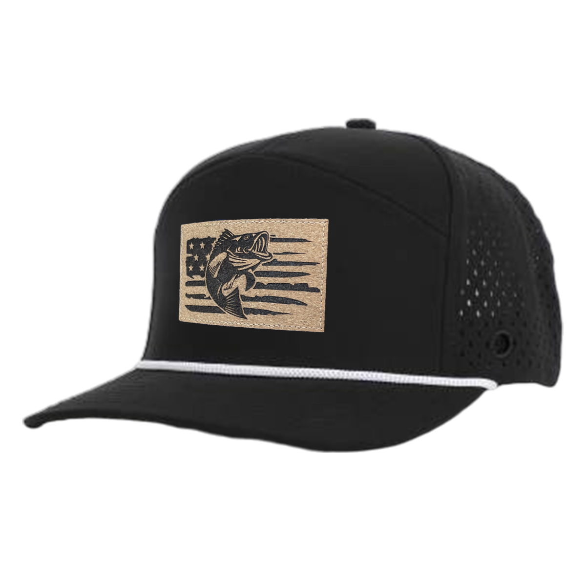 Black American Fish Tradesman Waterproof Hat