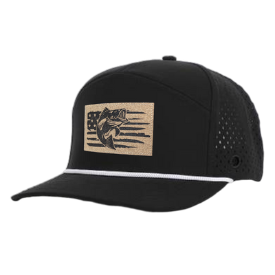 Black American Fish Tradesman Waterproof Hat