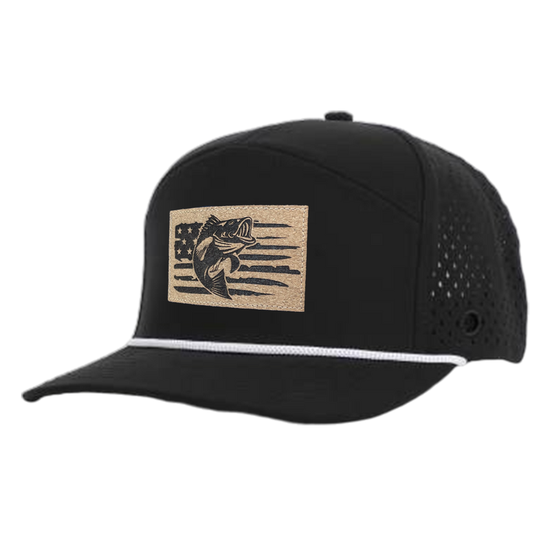 Black American Fish Tradesman Waterproof Hat