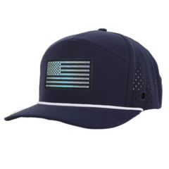 Navy American Flag Tradesman Waterproof Hat