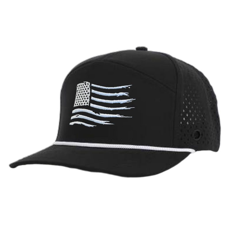 Black & White American Tradesman Waterproof Hat