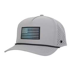 Grey American Flag Signature Waterproof Hat