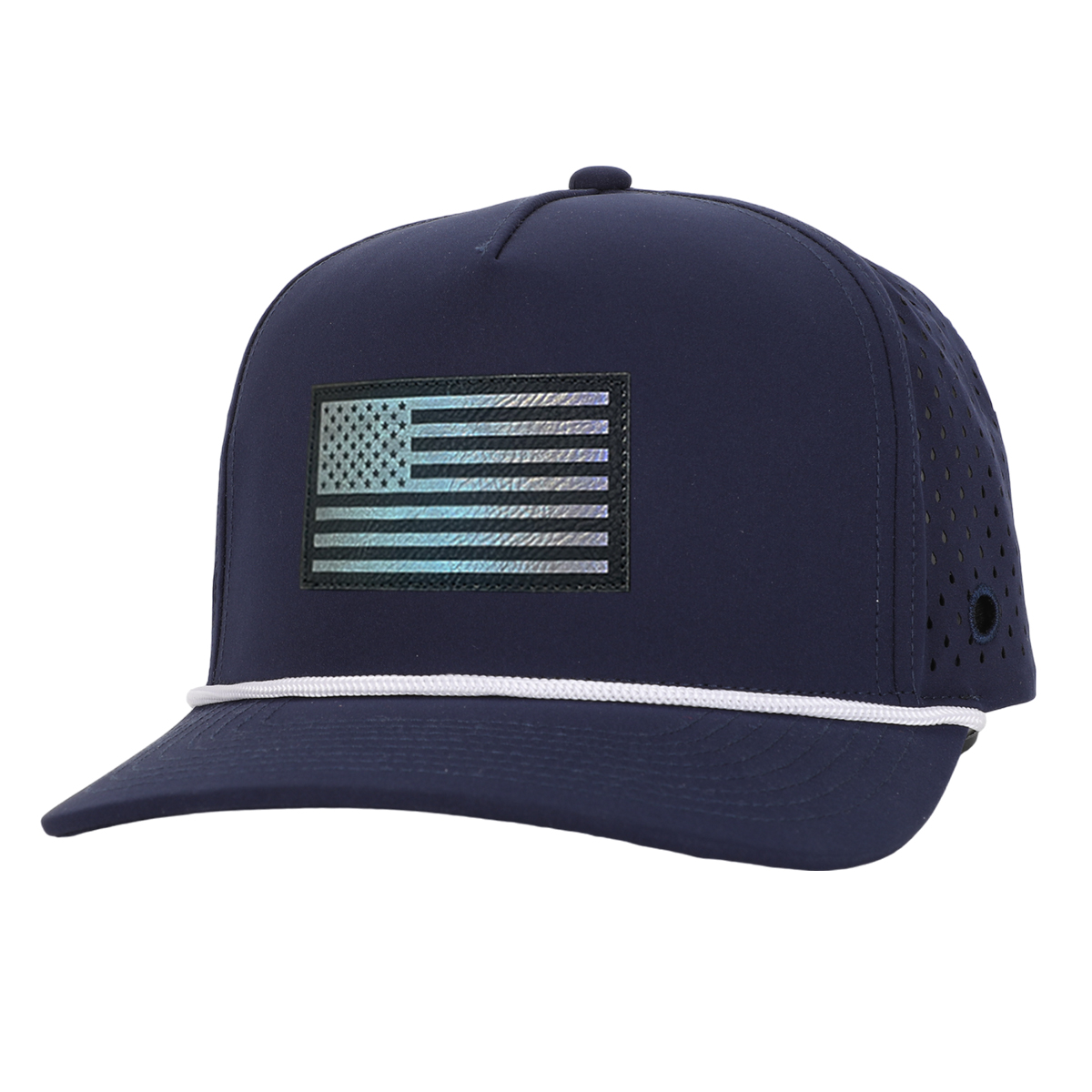 Navy American Flag Signature Waterproof Hat