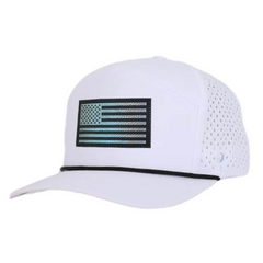 White American Flag Tradesman Waterproof Hat