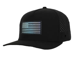 Black American Flag Signature Waterproof Hat