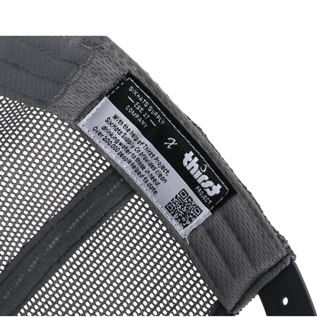 Black &amp; Charcoal Raccoon Mesh Signature Waterproof Hat