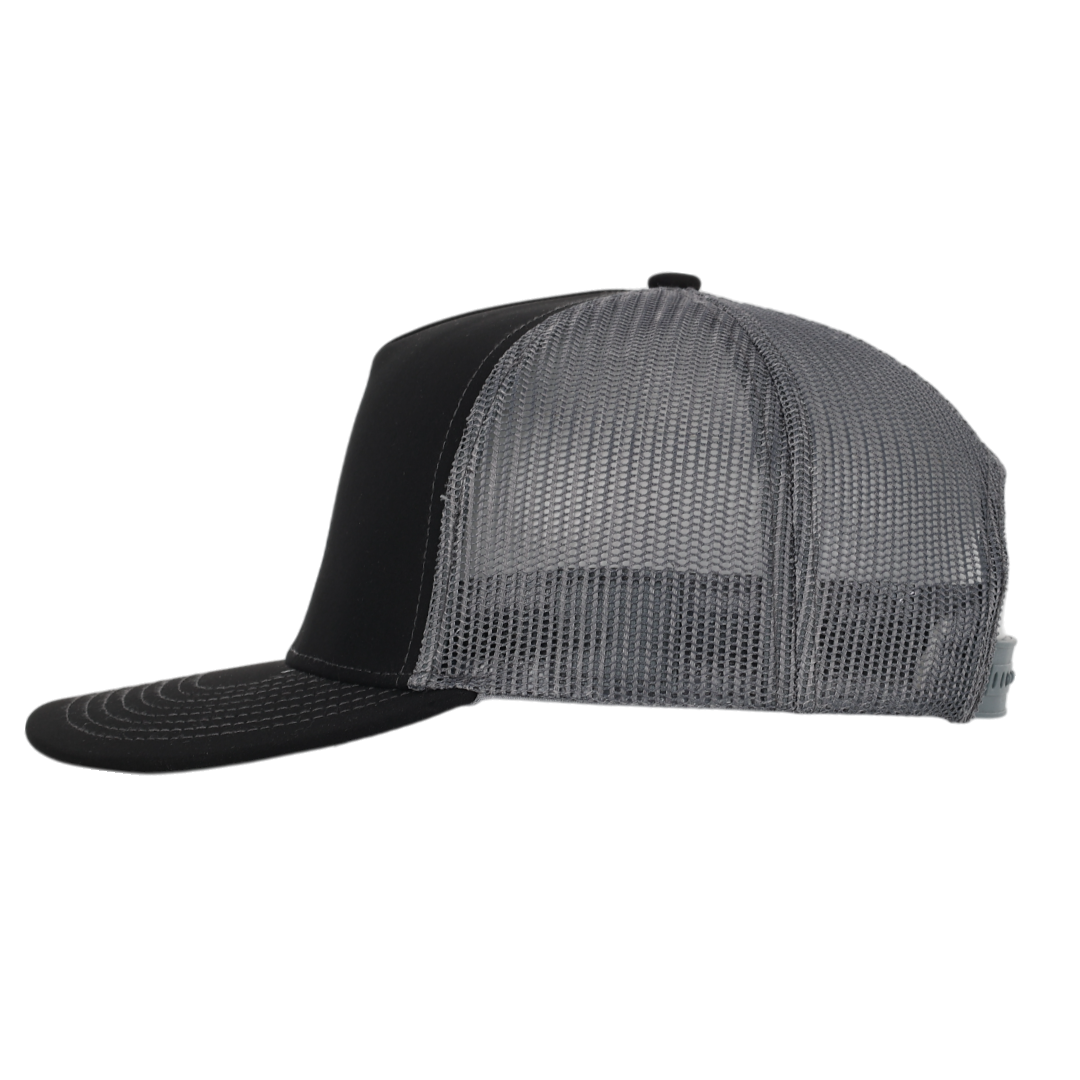 Black & Charcoal Mesh Hex Signature Waterproof Hat – sixhatssupply