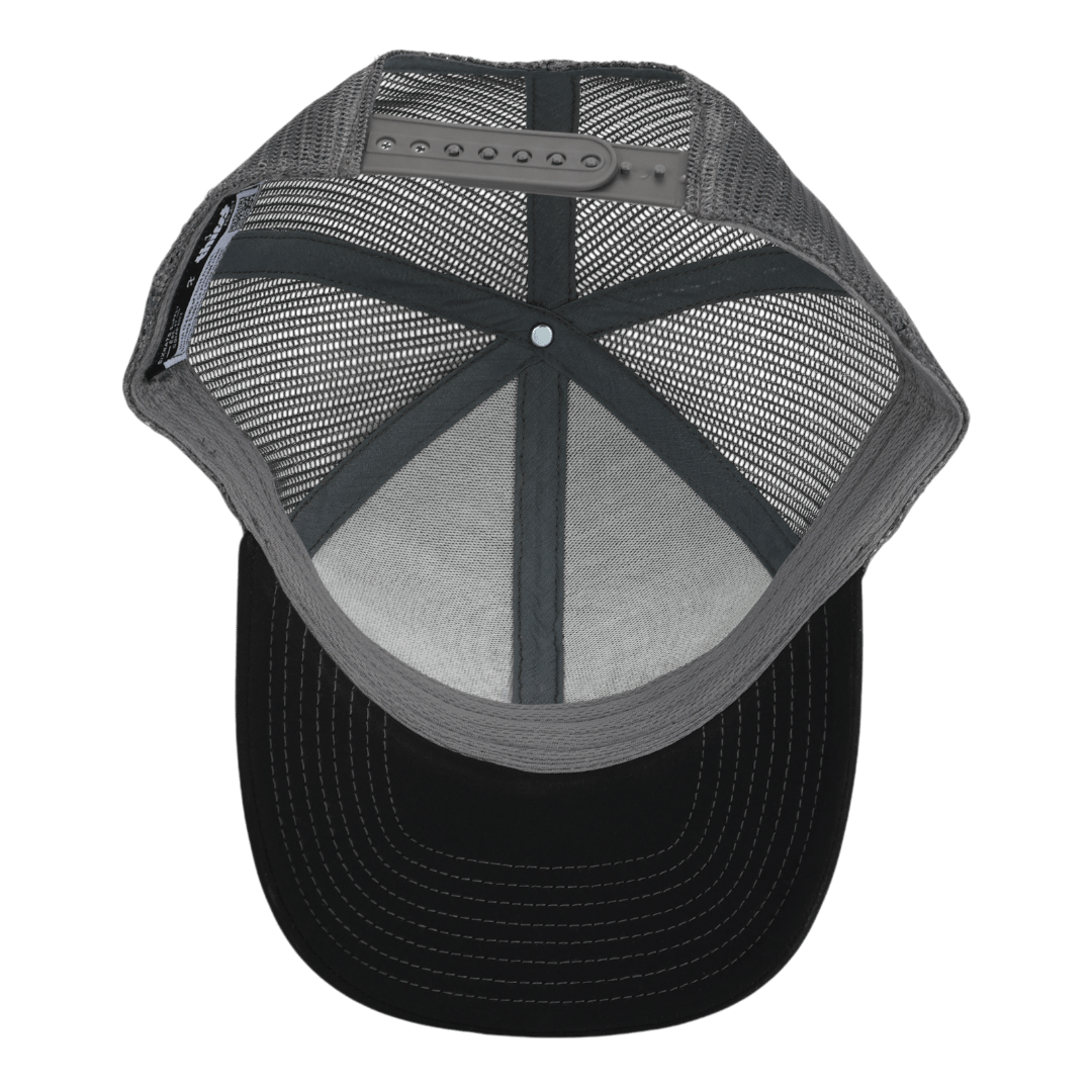 Black &amp; Charcoal Raccoon Mesh Low Pro Waterproof Hat