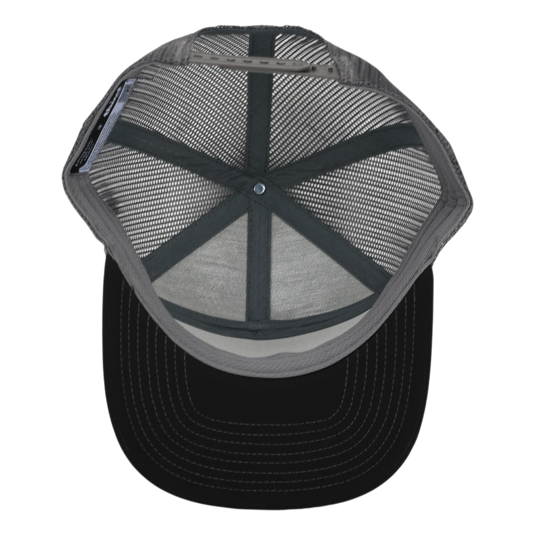 Black &amp; Charcoal Mesh Mushroom Tradesman Waterproof Hat