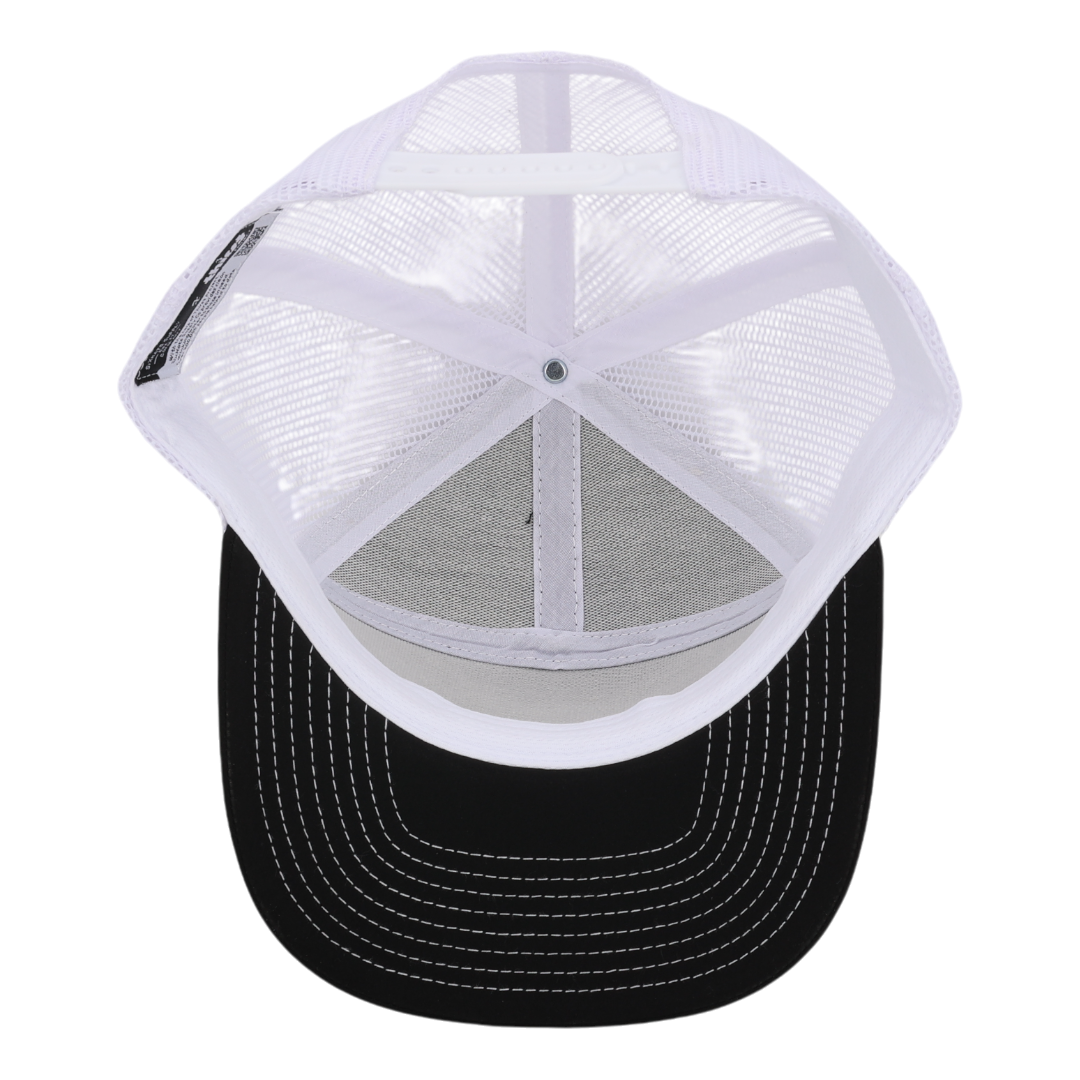Black &amp; White Mesh Horizon Tradesman Waterproof Hat