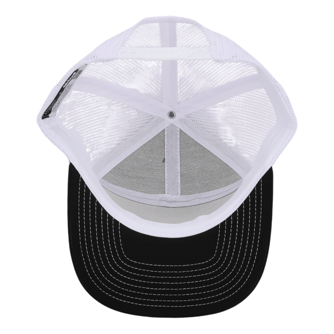 Black &amp; White Mesh 19th Hole Tradesman Waterproof Hat