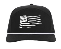 Black & White American Tradesman Waterproof Hat