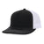 Black and White plastic mesh 5 panel signature hat waterproof and sweat proof cap Six hats Supply
