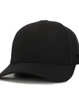 Stealth Black Low Pro Waterproof Hat (Full Material Back)