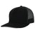 Black plastic mesh signature cap waterproof and sweat proof hat Six hats Supply