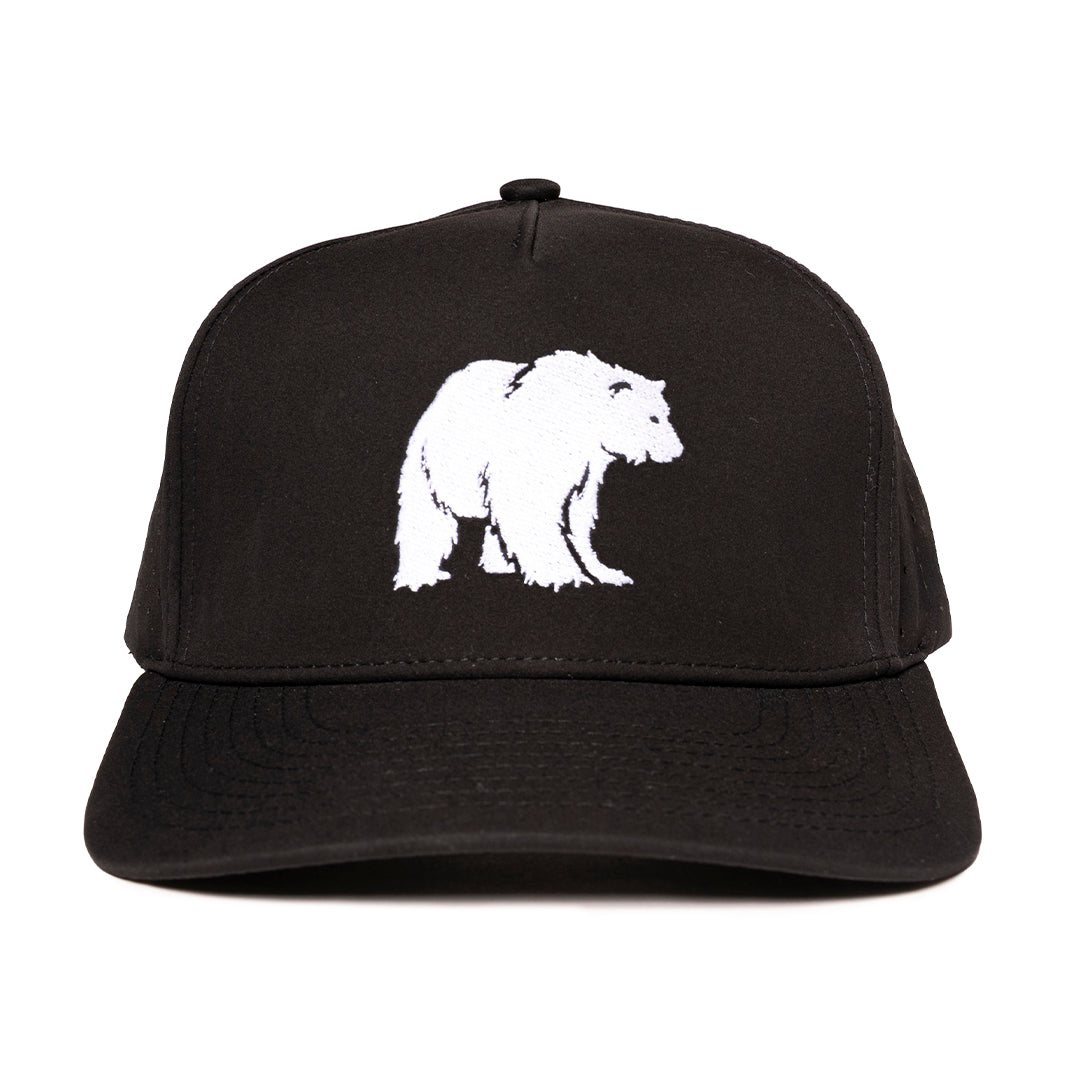 Black_signature_bear_embroidery_waterproof_six_hats_supply