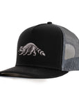 Black & Charcoal Raccoon Mesh Signature Waterproof Hat