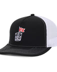 Black & White Mesh 19th Hole Signature Waterproof Hat