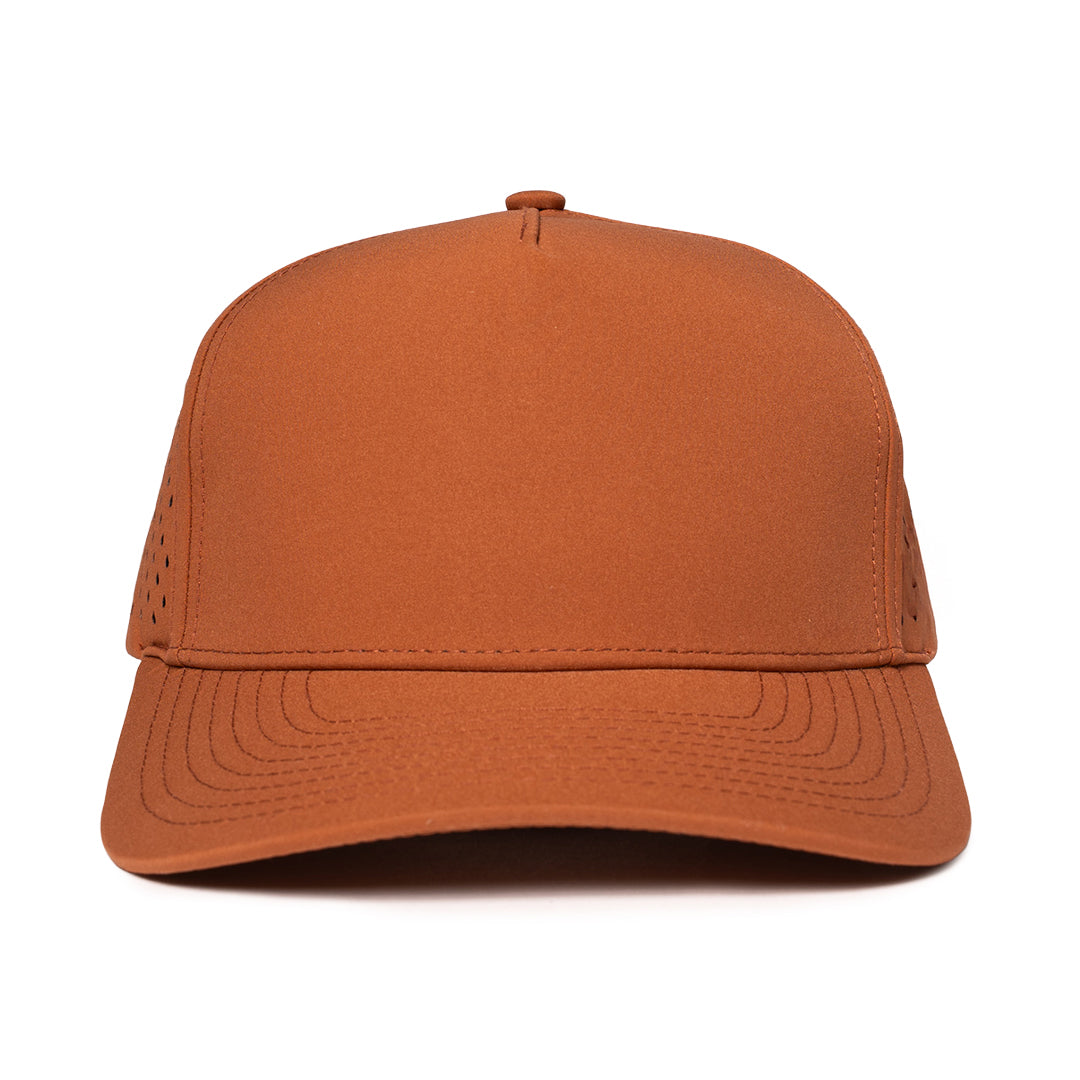 Burnt_Orange_stealth_signature_hat_front_side Six hats Supply