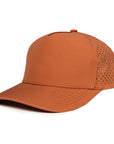 Burnt_Orange_stealth_signature_hat_side waterproof hat Six Hats Supply