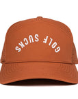 Burnt Orange Golf Sucks Tradesman Waterproof Hat