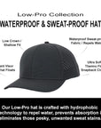 The Links Charcoal Low Pro Waterproof Hat
