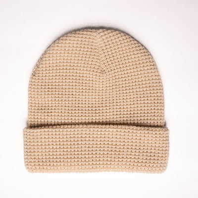 Khaki Waffle Beanie