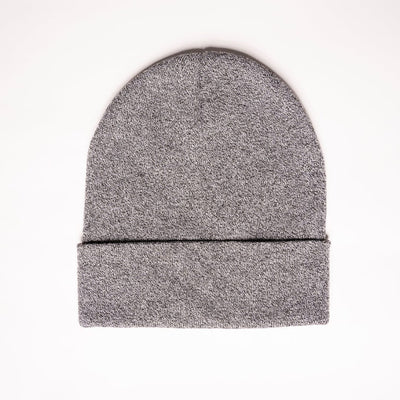 Heather Black Folding Beanie