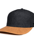 Denim signature 5 panel baseball hat waterproof sweat proof six hats supply