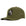 Forest Green waterproof baseball cap with a black patch featuring a beaver design Six hats Supply 