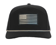 Black American Flag Tradesman Waterproof Hat