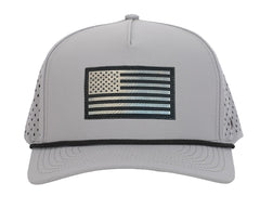 Grey American Flag Signature Waterproof Hat