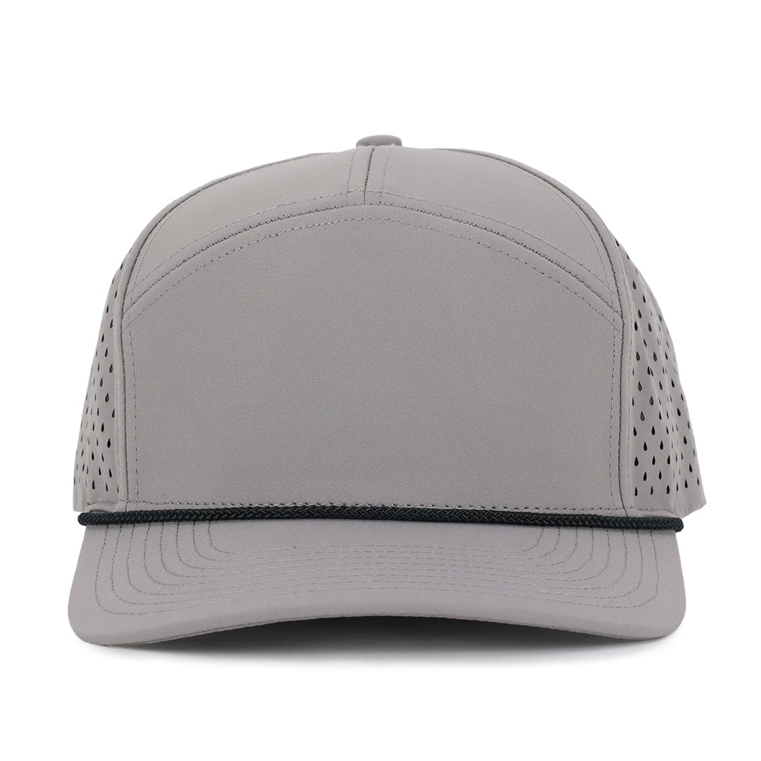 Gray tradesman baseball cap with mesh back waterproof