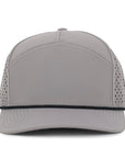 Gray tradesman baseball cap with mesh back waterproof