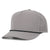 Grey signature hat with black rope 5 panel cap waterproof sweat proof Six hats Supply 