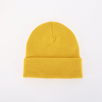 Yellow Folding Beanie