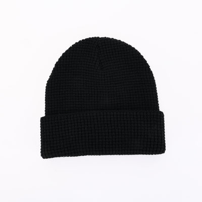Black Waffle Beanie