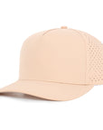 Khaki signature baseball hat waterproof and sweat proof Six Hats Supply
