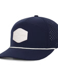 Navy Hex Tradesman Waterproof Hat
