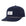 Navy tradesman blue baseball cap waterproof sweat proof with a white fabric side view