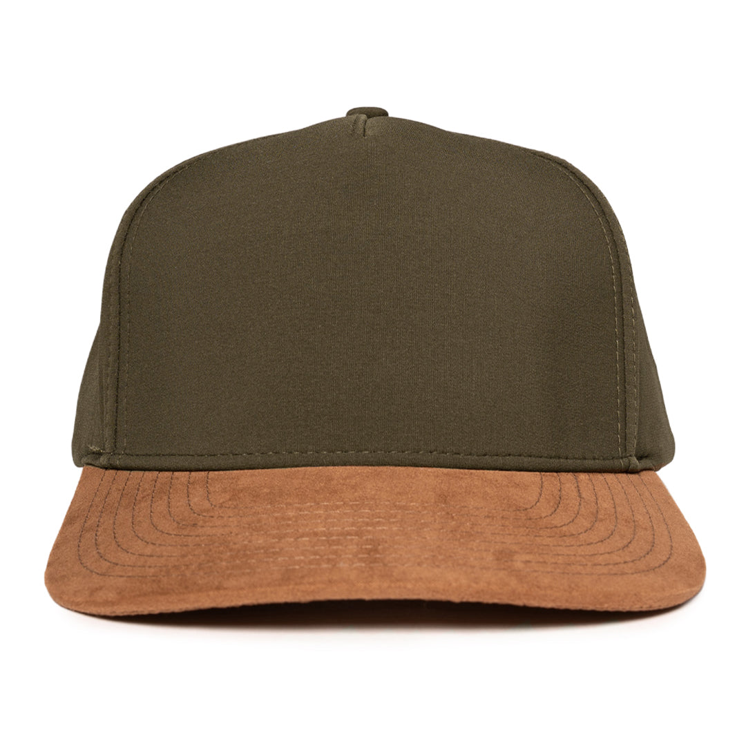 Olive Green Signature baseball 5 panel hat waterproof sweat proof Six hats Supply