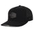 Black signature baseball cap with hex rubber patch waterproof and sweat proof hats