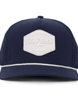 Navy Signature cap Hex range white rubber patch sew on in front waterproof caps custom made Six hats Supply