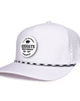 Signature White Crown rubber patch waterproof hat sweat proof Six hats Supply