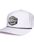 Signature White Hex camo rubber patch waterproof sweat proof hat  Six hats Supply Designed in Canada