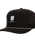 Black Golf Patch Tradesman Tee Holder Hat W/ Magnetic Ball Marker