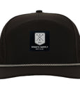 Black Golf Patch Tradesman Tee Holder Hat W/ Magnetic Ball Marker