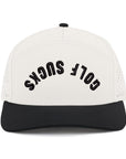 Tan & Black Golf Sucks Tradesman Waterproof Hat